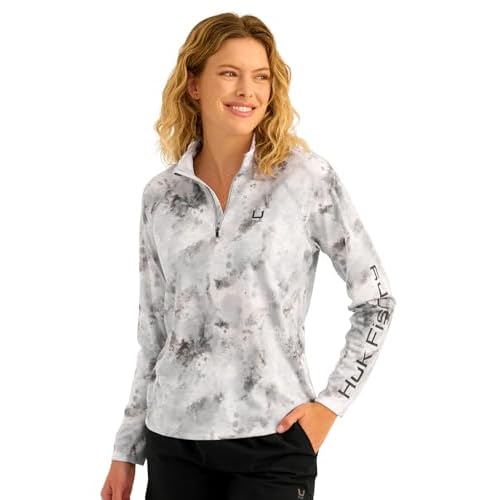 HUK Women's Icon 1/4 Zip, Performance Fishing Pullover