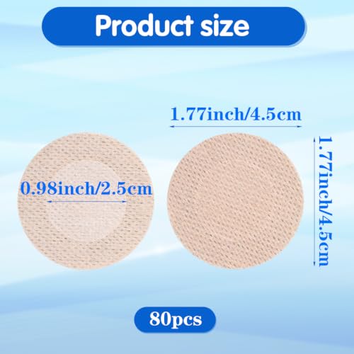 Men's Nipple Covers 80 Pcs No-Show Anti-Chafing Protectors for Running & Fitness