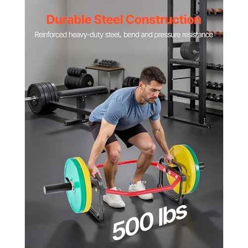 VEVOR Trap Bar Hex Bar, 2-Inch Hex Barbell, 500 LBS Capacity Shrug Bars, Weightlifting and Strength Training Equipment, Home Gym for Squats, Deadlifts, Shoulder Presses