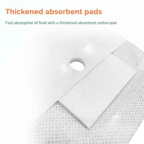 Split Drain Adhesive Bandages - 4" x 4" 15Pcs PD Catheter Feeding Tube Pads - G Tube Covers Foley Tubing Stabilization Device - Peritoneal Dialysis Accessories Catheter Patch Supplies