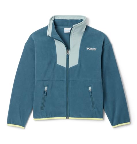 Kids Hooded Puffer Jacket with Recycled Fleece - Small Everblue Blue