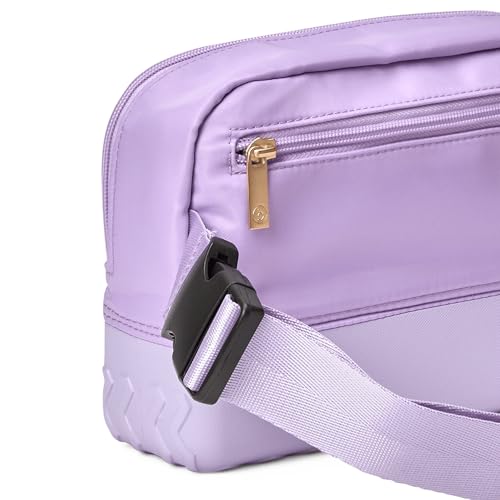 BOGG BAG - Belt Bag - I Lilac You a Lot - Small Crossbody Bag - 9in L x 3in W x 7in H - Zip Closure with Adjustable Strap - Durable Nylon Fanny Pack
