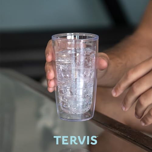 16oz Insulated Tumbler Travel Cup - Clear & Colorful, Keeps Drinks Hot & Cold - Citrus Sunrise Variation
