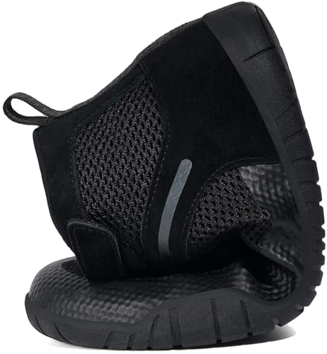 Men's Wrestling Shoes Boxing Boots - 10 Wide Black