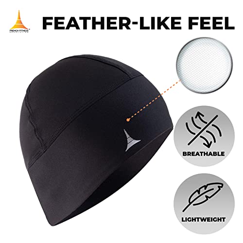 Helmet Liner Sweat Wicking Skull Cap Beanie. Ultimate Performance Moisture Wicking. Fits Under Helmets