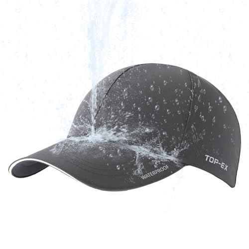 Oversized XL XXL Waterproof All Weather Performance Running Cap Recycled Unstructured Baseball Hat Urban Storm