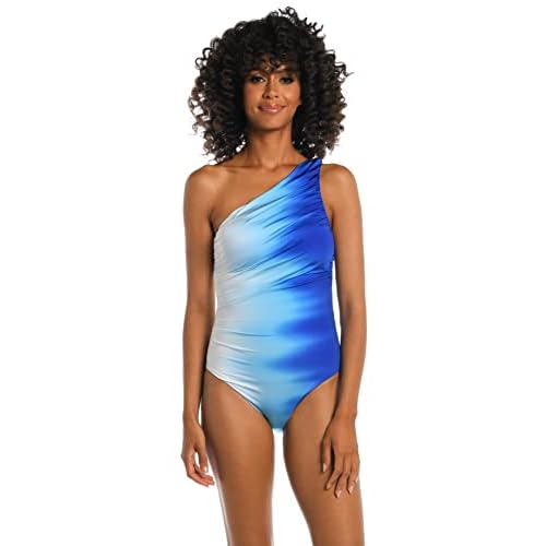 La Blanca Womens One Shoulder One Piece SwimsuitOne Piece Swimsuit