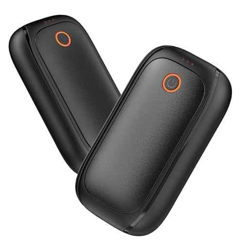 2 Pack Hand Warmers Rechargeable, Magnetic Electric Hand Warmers, 12H Max Heating Time Pocket Hand Warmers Gifts for Women Men