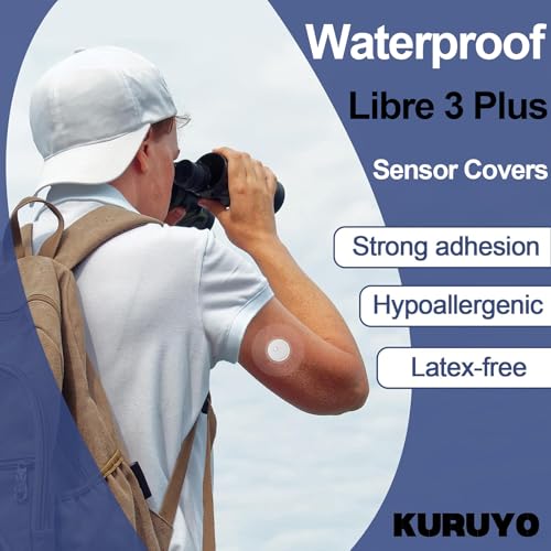 100Pcs Waterproof Clear Libre 3 Plus Sensor Covers for CGM - Sweatproof & Long-Lasting