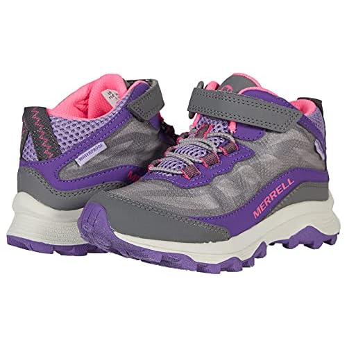 Merrell unisex-child Moab Speed Mid a/C Waterproof (Toddler/Little Kid/Big Kid) Hiking Boot