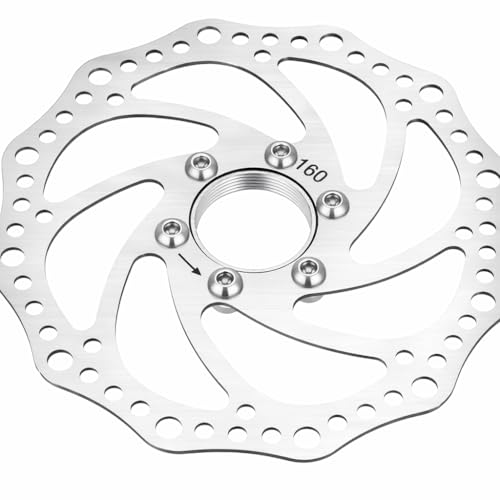 160mm Bicycle Brake Rotor Disc 6-Bolt Floating Brake Disc for Mountain Bike