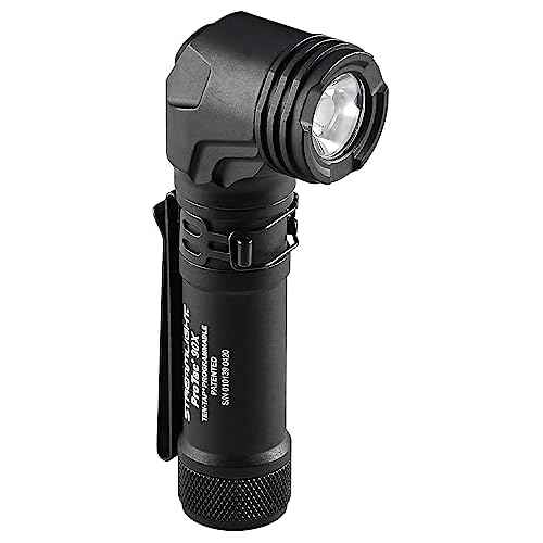 Streamlight 88094 ProTac 90X 1000-Lumen Right Angle Compact Multi-Fuel Tactical EDC Flashlight Includes Non-Rechargeable Batteries and Holster, Black