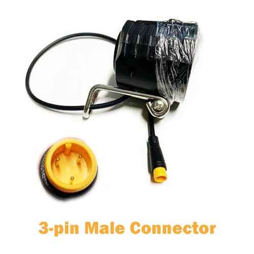 Ebike Headlight 36V-48V Super Bright LED Light for Electric Bike Scooter Mountain Bike Light for Night Riding Waterproof
