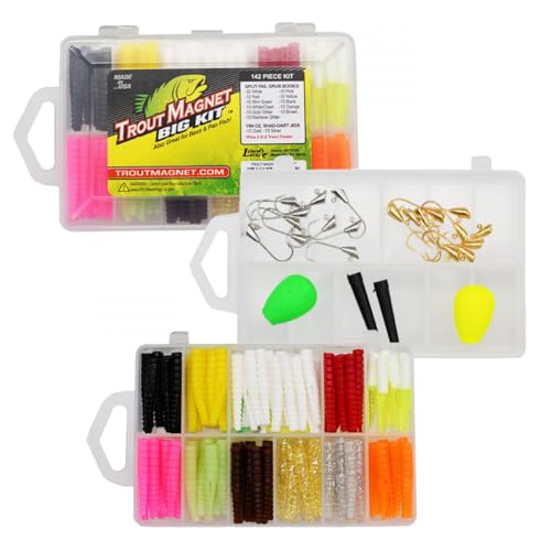 Fishing Tackle Kit for Trout and Freshwater Species - 142 Pieces