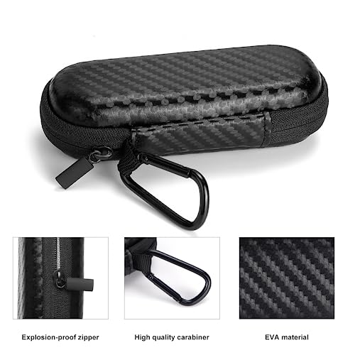 Case for Kardiamobile EKG Monitor, Compatible with Kardiamobile EKG Heart Monitor, Hard Travel Box for Alivecor Kardia Mobile 6L, Pill Box and Carabiner Clip Included