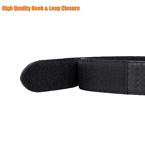 Reversible Leather Inner Belt with Loop for Law Enforcement - Basket Weave Large Variation