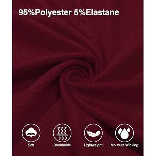 ZITY Mens Polo Shirts Quarter Zip Shirts Casual Classic Lightweight Short Sleeve Golf Collared Shirt with Pocket