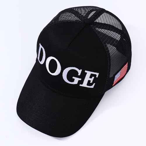 Doge Hat Elon Musk Inspired Embroidered Dad Cap- Government Efficiency Embroidered Baseball Hat, Adjustable Cotton Cap