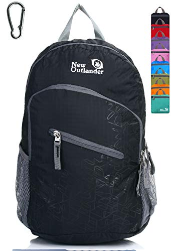 Outlander 33L Packable Lightweight Travel Hiking Backpack - Black L