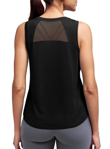 Women’s Open Back High Neck Tank Top for Workout & Gym Fitness