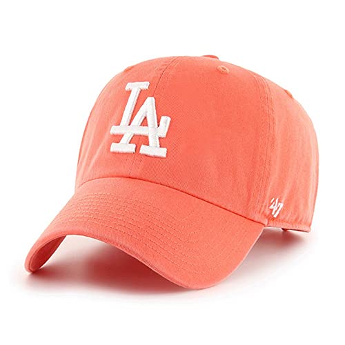47 Los Angeles Dodgers Clean Up Dad Hat Baseball Cap - Grapefruit