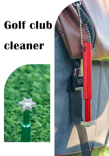 Golf Groove Sharpener for U & V-Grooves - Red - Club Maintenance Tool