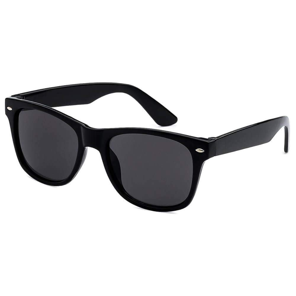 Thacher's Nook Kids Sunglasses Black Vintage Shades for Children Boys & Girls with UV400 Protection (Ages 3-10)