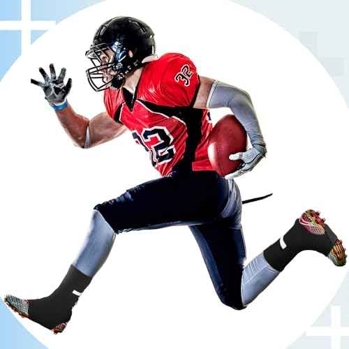 Cross Spat Cleat Covers Football Spats Christian Cross Adjustable Non Slip Cleat Sleeves for Soccer Baseball Softball Field Hockey Fit for Youth Adults Men and Women Gift for Athlete