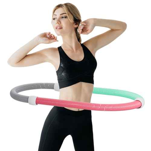 Weighted Soft Spring Hula Hoop for Adults,Soft Waist Friendly Design and Efficient Fat Burning, Suitable for Various Venues, Homes, Outdoor Activities, etc.