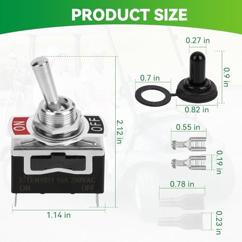 Golf Cart Tow/Run Switch Kit for Club Car Precedent Electric Models