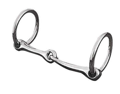 Weaver Equine 4.25-Inch Nickel Plated Pony Snaffle Bit for Horses