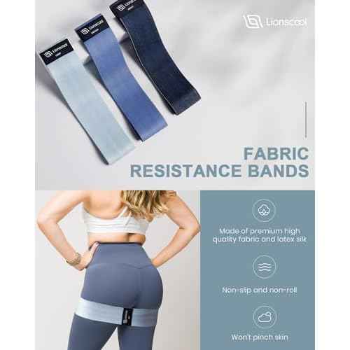 LIONSCOOL Pilates Ring Set ? 14" Anti-Deformation Magic Circle with Padded Handles, Mini Ball, Resistance Bands, Guide & Bag