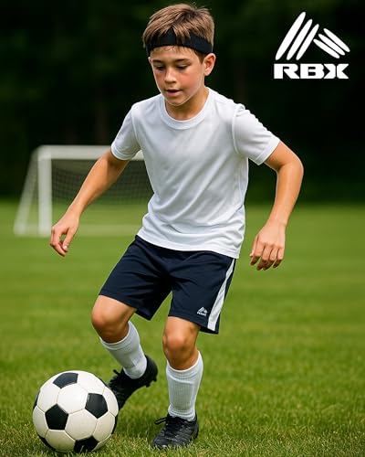 Boys Mesh Basketball Shorts with Pockets - Black Green, 14-16, Athletic Workout