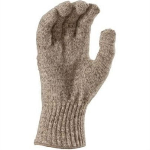 Men's Mid Weight Wool Ragg Glove - Large Brown Tweed