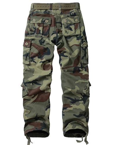 Women's Snow Pants, Fleece Lined Ski Pants - Variation 8 / C29 Camouflage