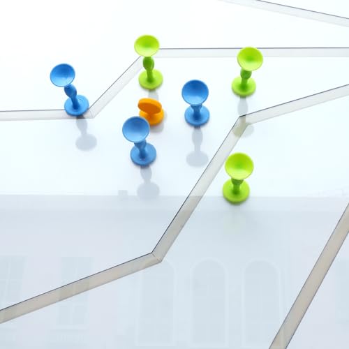 Sucker Darts Throwing Game Set - Silicone Suction Cup Toys Blue+Green
