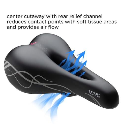 Women's Comfort Bike Saddle - Contoured Shock Absorbing Seat for Recreational Riders - Pulse Variation