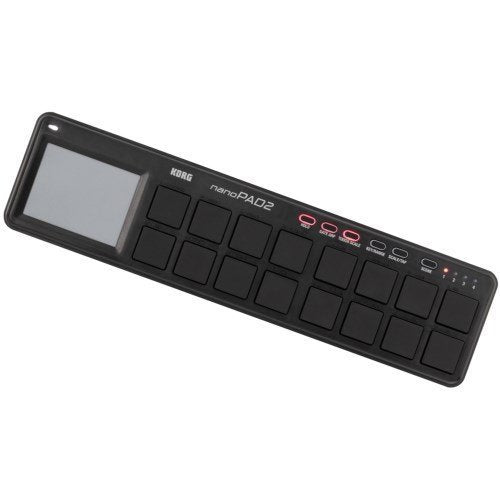 Korg nanoPAD2 Slim-Line USB MIDI Pads (Black) — 16 Velocity-Sensitive Pads