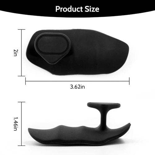 Weight Lifting Grips, Rubber Gym Grip Pads for Palm Protection, Fingerless Workout Gloves for Deadlifts, Rows, Exercise