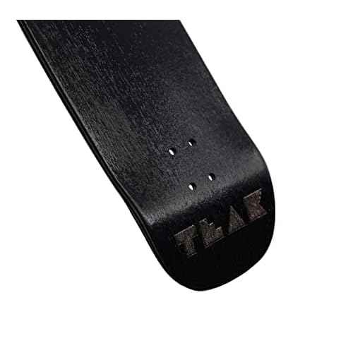 Teak Tuning Prolific Wooden Fingerboard Deck, 33.5mm x 96mm Boxy Shape - Black Mamba - 5 Ply with Custom Color Matching Mid Ply - Includes Prolific Foam Tape