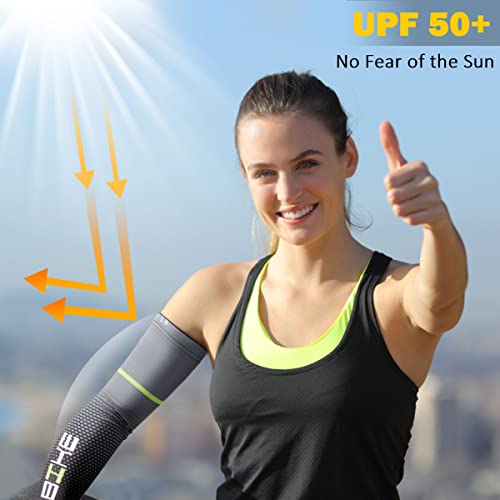 Beister Arm Sleeves for Cycling and Outdoor UV Protection - Large, Black