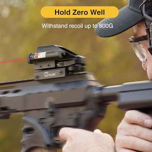 CVLIFE 1x22x33 Reflex Sight Red and Green 4 Reticle Dot Sight with 2mW Red Sight Laser