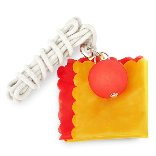 Martial Arts Practice Rope Dart Set with Rubber Meteor Hammer for Beginners