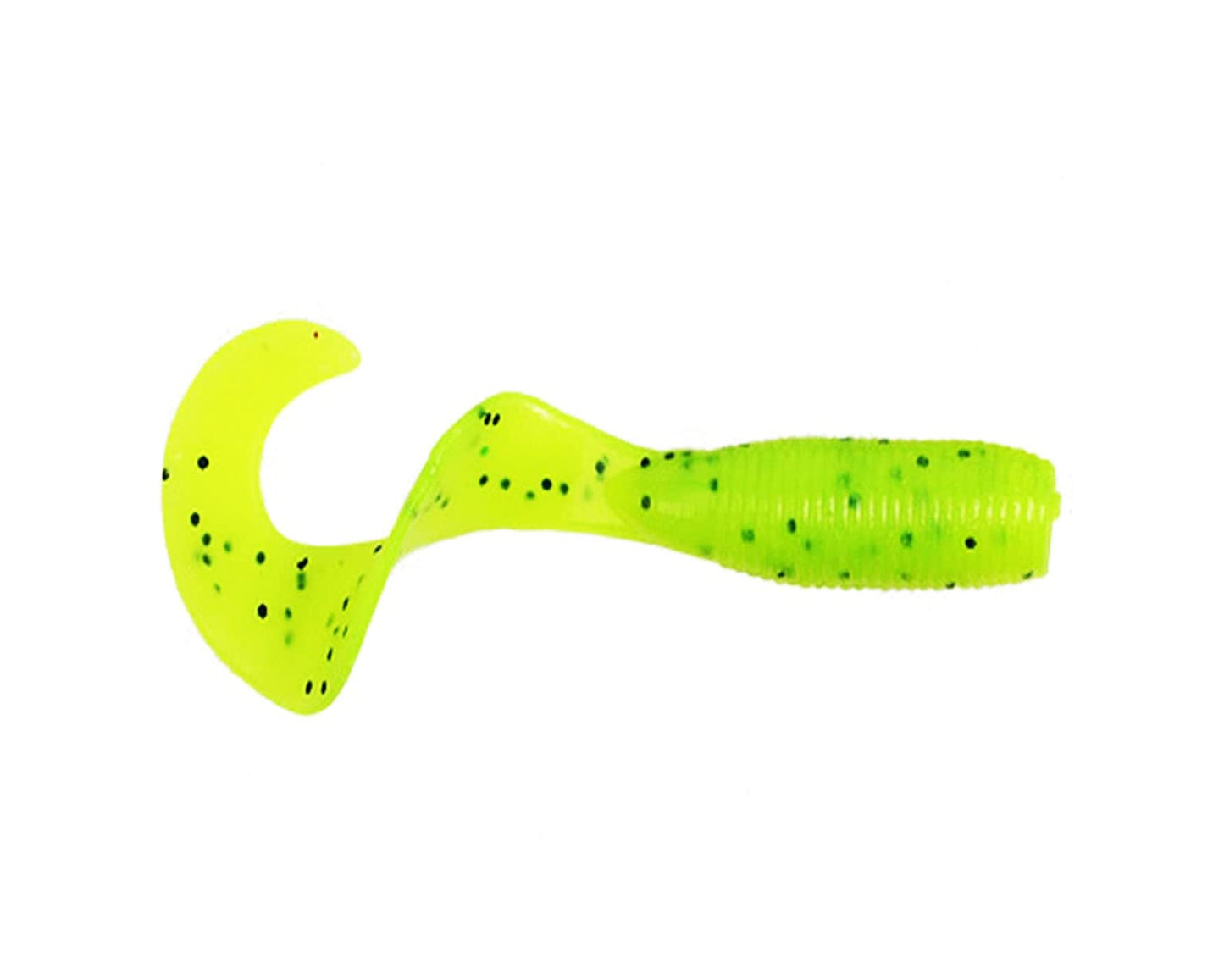 Yamamoto 5" Super GRUB Chartreuse W/Large Black Flake (20 Pack)