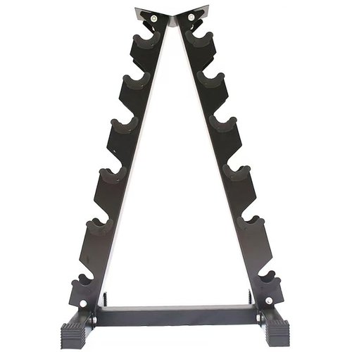 6 Tier Dumbbell Rack Stand Only, A-Frame Sturdy Steel Weight Storage Rack for Home Gym