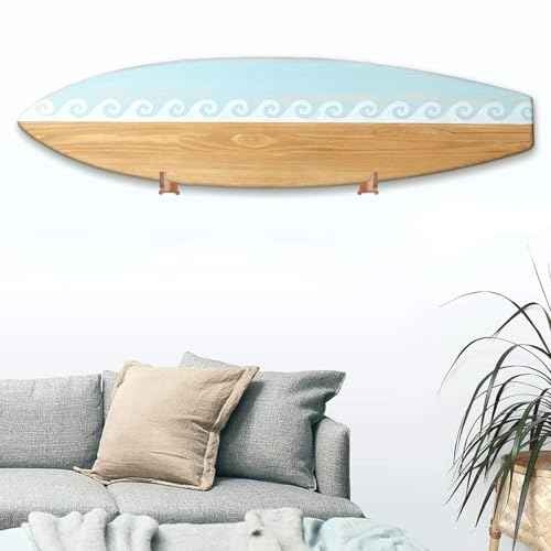Surfboard Wall Mount Rack ? Beech Wood Surf Board Wall Hangers with M6 Expansion Bolts ? Vertical or Horizontal Surfboard Storage for Longboard, Shortboard, Skimboard