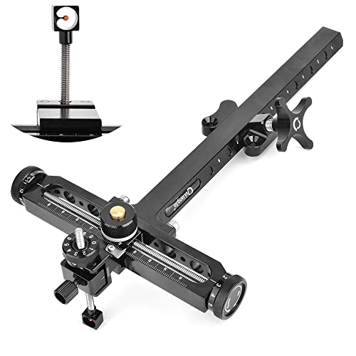 Archery Recurve Bow Sight with Fiber Optical Pin & Quick Adjustment for Target Shooting
