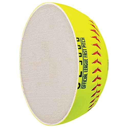 Franklin Sports Official Game Softballs - OL3000 Fastpitch 12" Inch Yellow Softballs - Official Size + Weight Tournament Balls for Practice + Games - 1 Softball