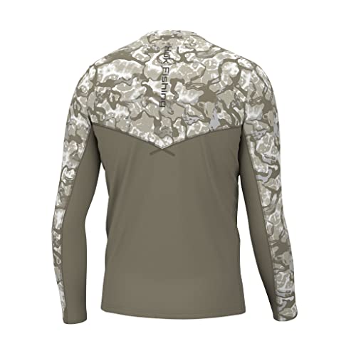 HUK Mens Icon X Pattern Long Sleeve Shirt, Performance Fishing Shirt