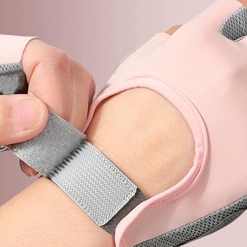 Sport Weight Lifting Gloves for Men and Women, Full Palm Protection Wrist Wraps,Workout Gloves for Gym, Dumbbell, Fitness, Weightlifting, Climbing, Cycling(Pink,M)